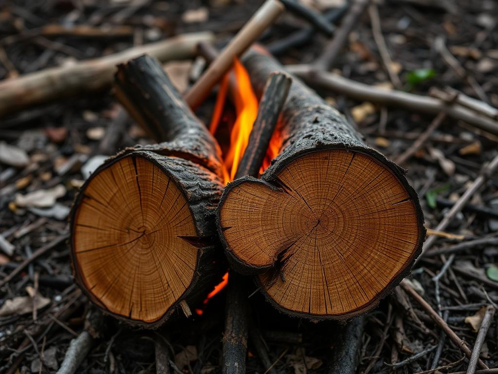 unsplit firewoodфото